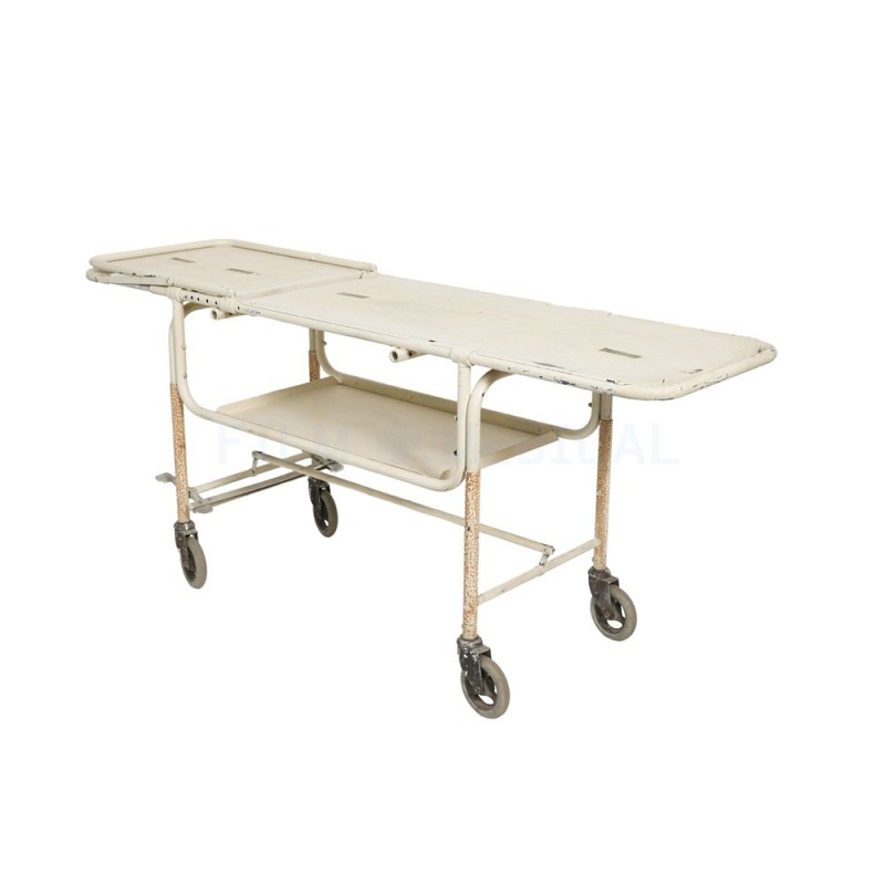 Body Trolley Rusty White